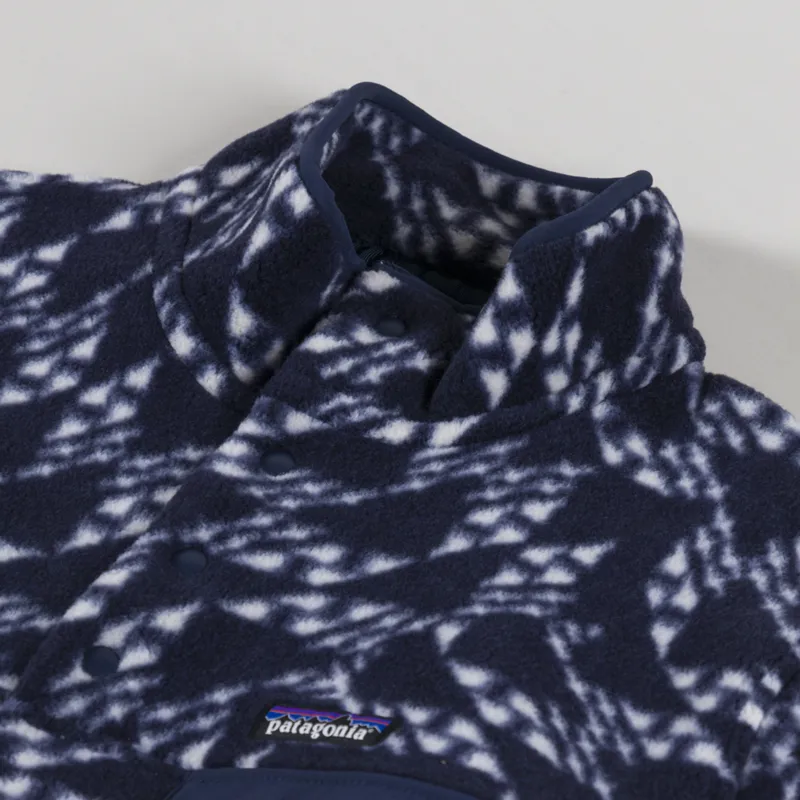 Patagonia Lightweight Synchilla Snap-T Fleece Pullover New Navy-4