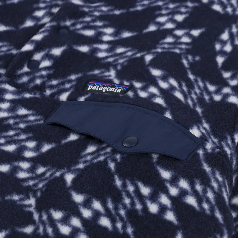 Patagonia Lightweight Synchilla Snap-T Fleece Pullover New Navy-5