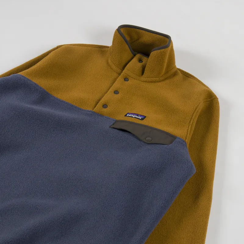 Patagonia Lightweight Synchilla Snap-T Fleece Pullover Shelter Brown-2