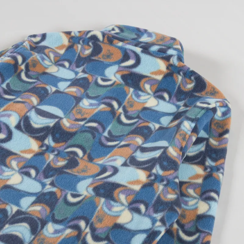 Patagonia Lightweight Synchilla Snap-T Fleece Pullover Swallowtail Geo Still Blue-3