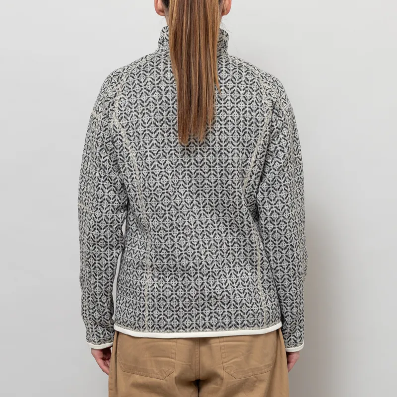 Patagonia Womens Better Sweater Quarter Zip Scales Natural-3