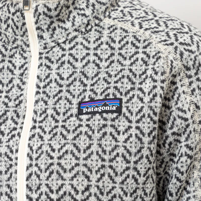 Patagonia Womens Better Sweater Quarter Zip Scales Natural-6