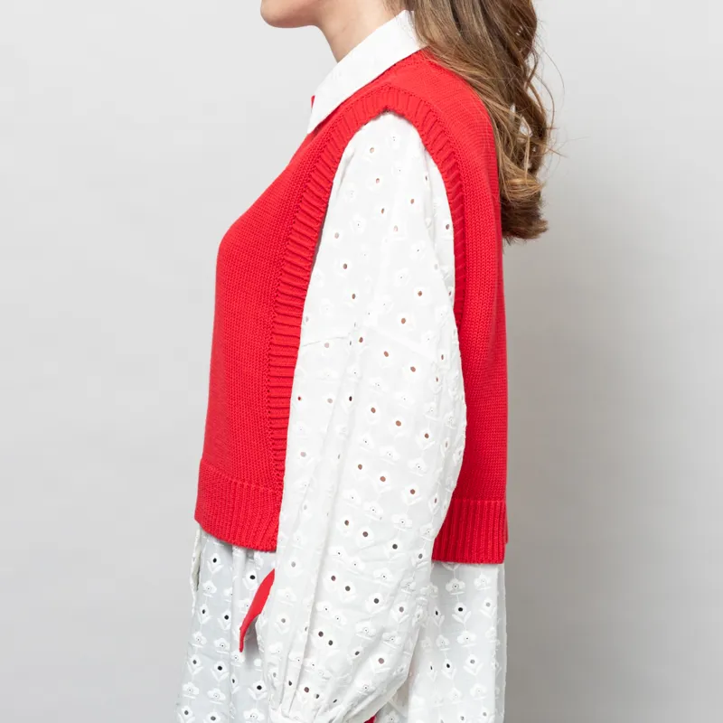 Rita Row Womens Pilea Vest Red-2