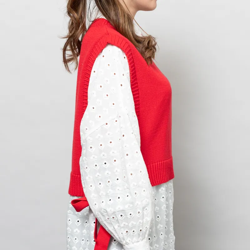 Rita Row Womens Pilea Vest Red-4