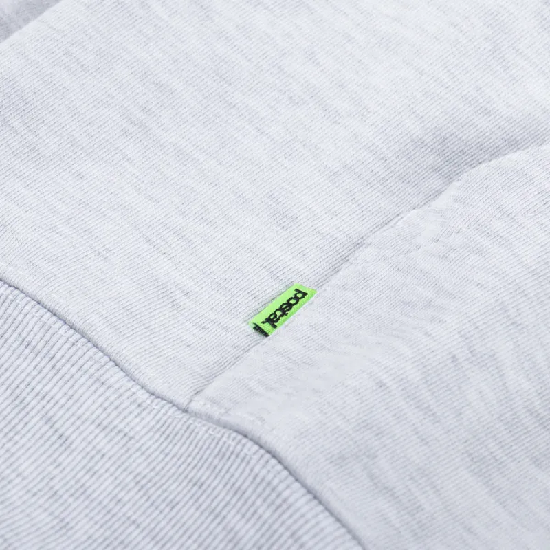 Postal Anarchy Hoodie Marl Grey-5