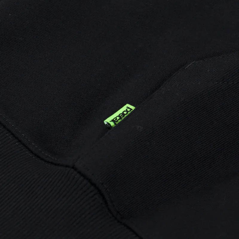 Postal Skull Embroidery Hoodie Black-6