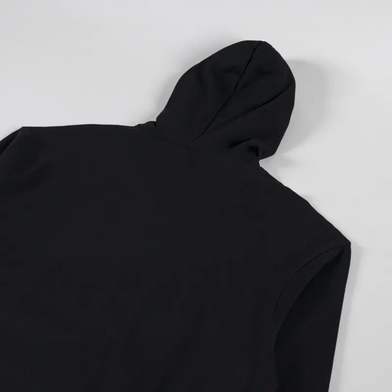 Postal Skull Embroidery Hoodie Black-3