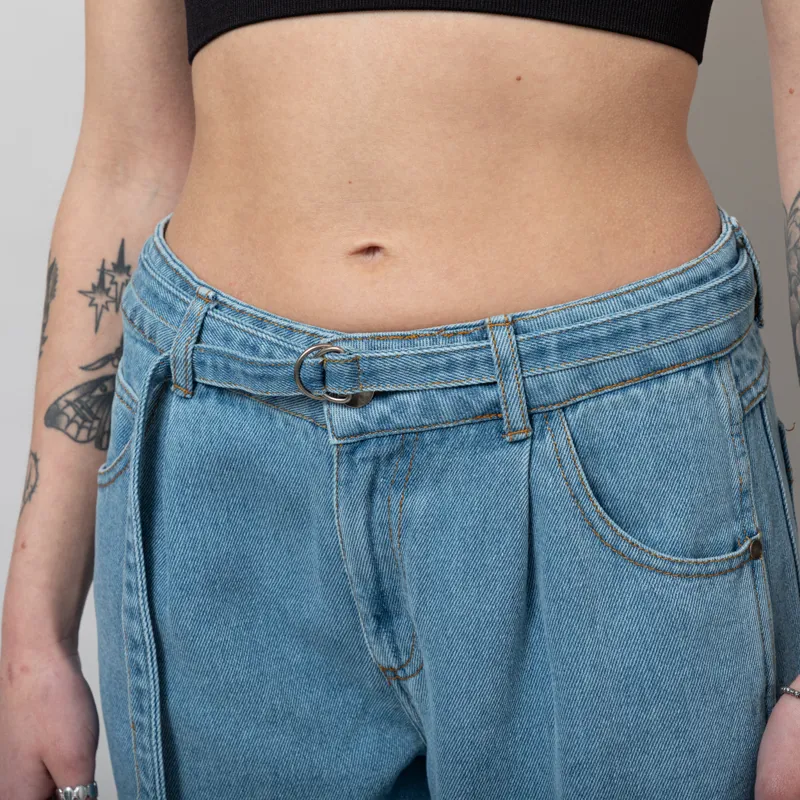 Our Sister Womens Popura Jeans Light Blue-5