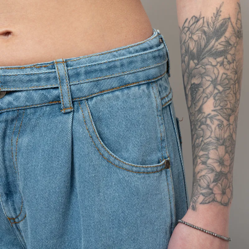 Our Sister Womens Popura Jeans Light Blue-7