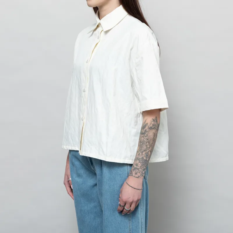 Our Sister Womens Tulip Shirt Off White-1