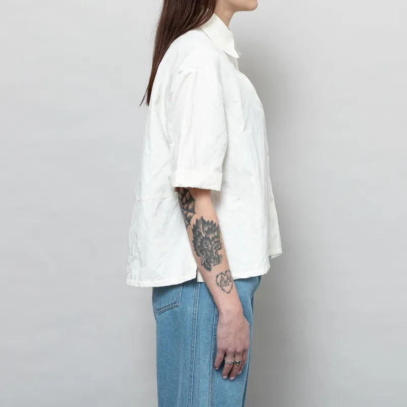 Our Sister Womens Tulip Shirt Off White-4