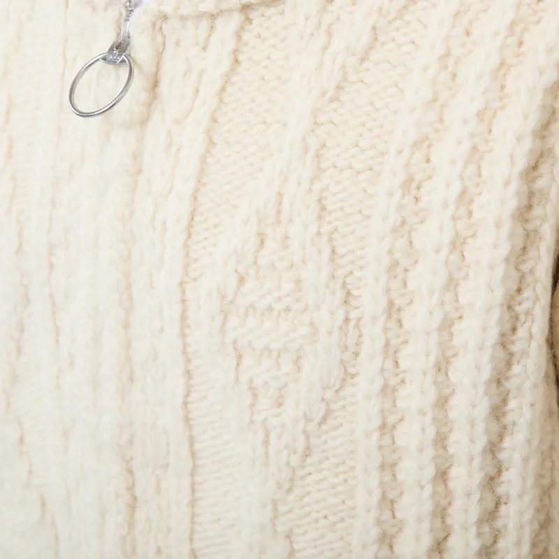 Pendleton Hoop Zip Cardigan Cream-6