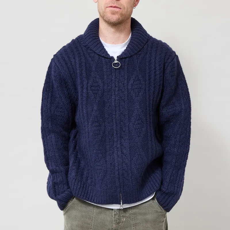 Pendleton Hoop Zip Cardigan Navy-1