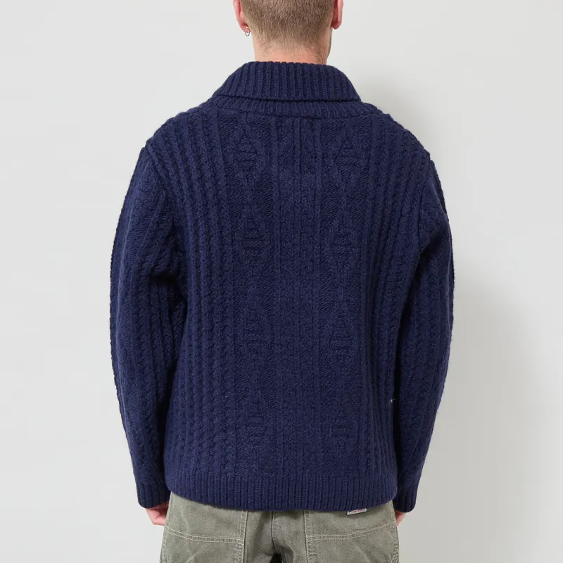 Pendleton Hoop Zip Cardigan Navy-2