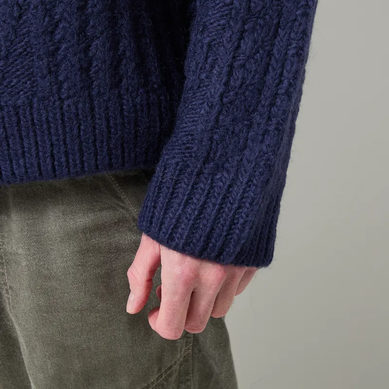Pendleton Hoop Zip Cardigan Navy-6