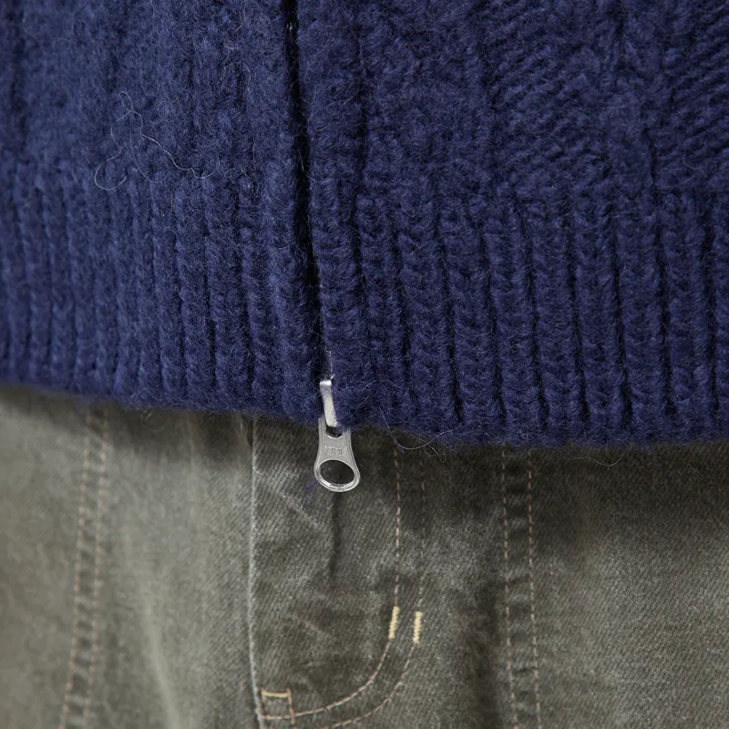 Pendleton Hoop Zip Cardigan Navy-7