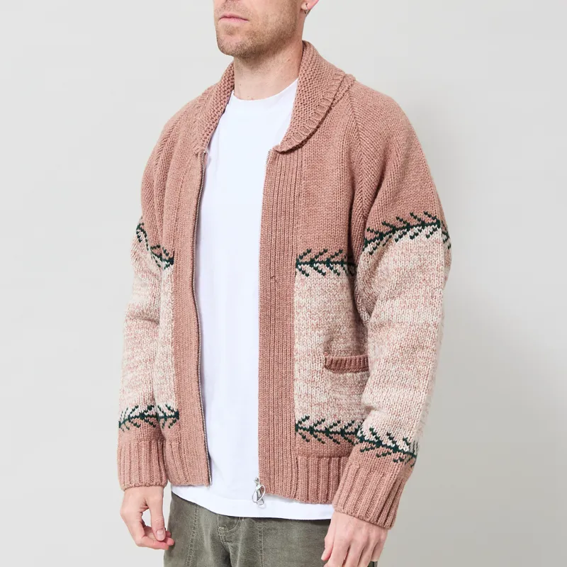 Pendleton Shawl Cowichan Cardigan OG Oatmeal-1