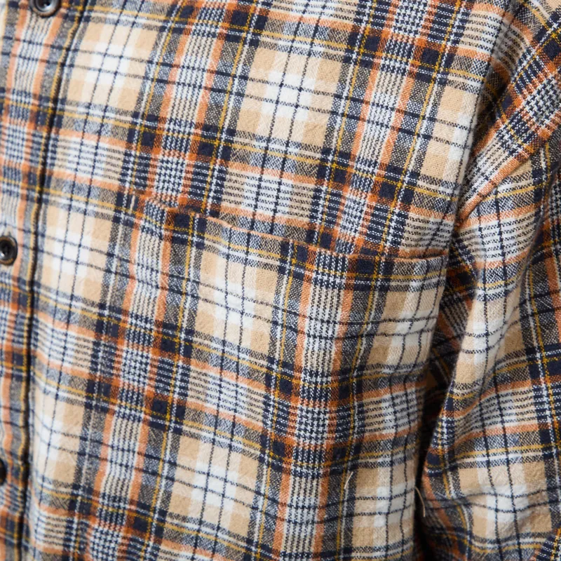 Pendleton Lined BD Shirt Brown Shadow Check-5