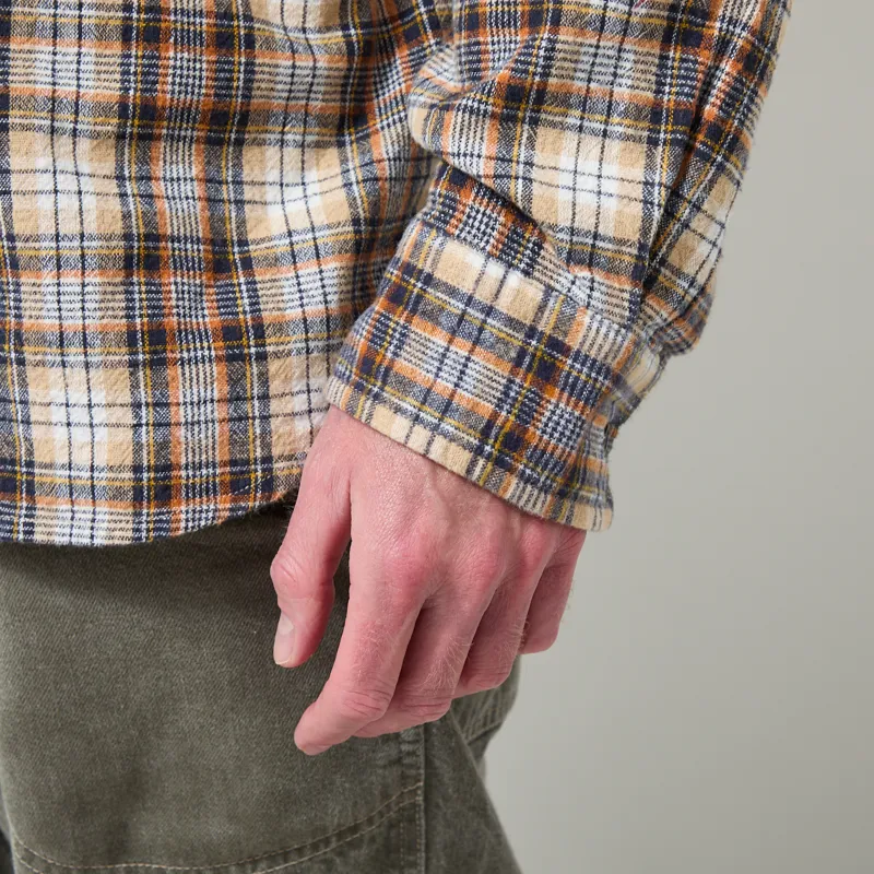 Pendleton Lined BD Shirt Brown Shadow Check-6