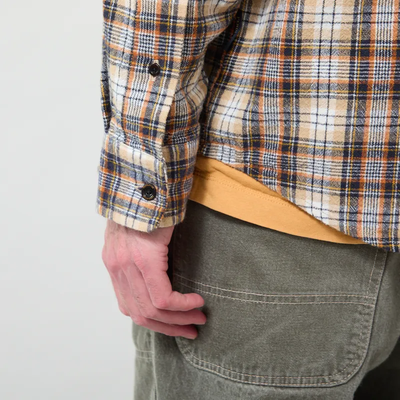 Pendleton Lined BD Shirt Brown Shadow Check-7