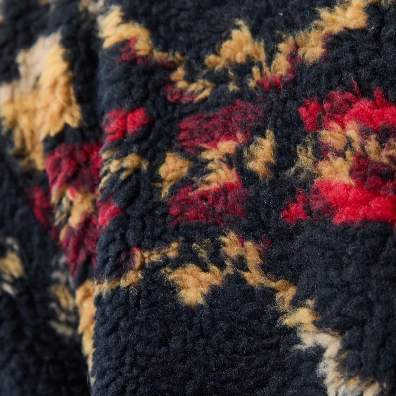 Pendleton Jacquard Sherpa Fleece Four Corners Black-7