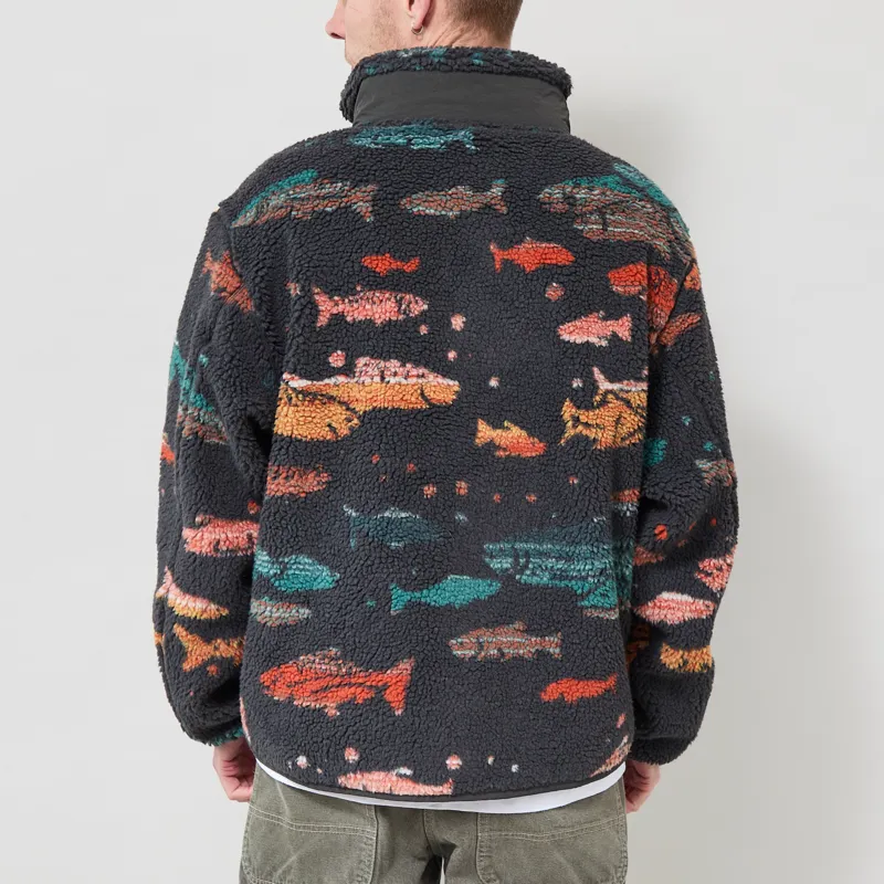 Pendleton Jacquard Sherpa Fleece Salmon Falls Grey-2