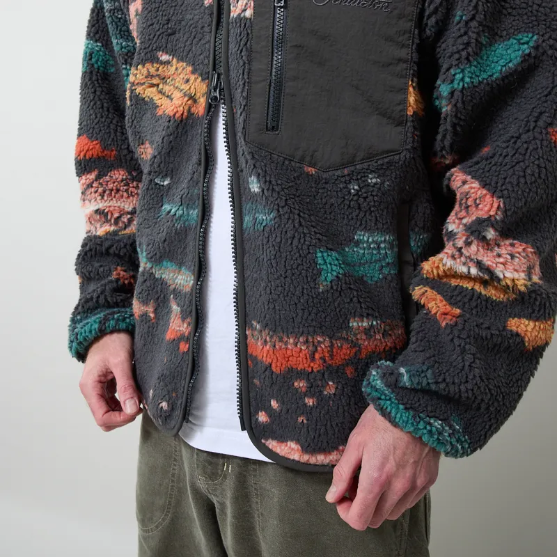 Pendleton Jacquard Sherpa Fleece Salmon Falls Grey-8