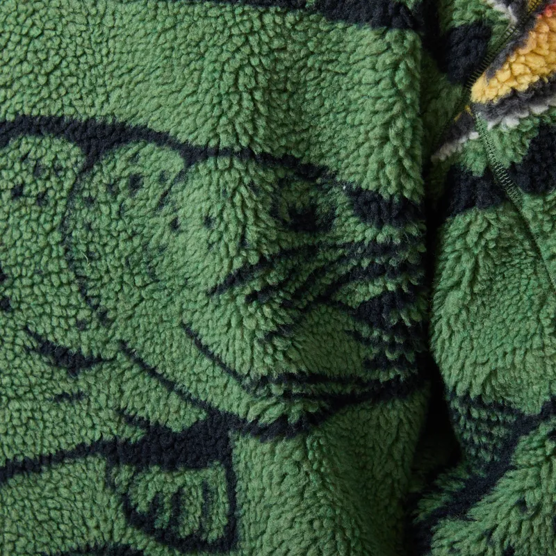 Pendleton Jacquard Sherpa Fleece Salmon Falls Olive-4