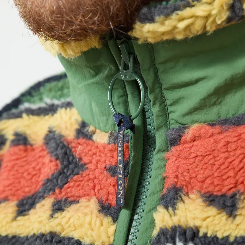 Pendleton Jacquard Sherpa Fleece Salmon Falls Olive-6