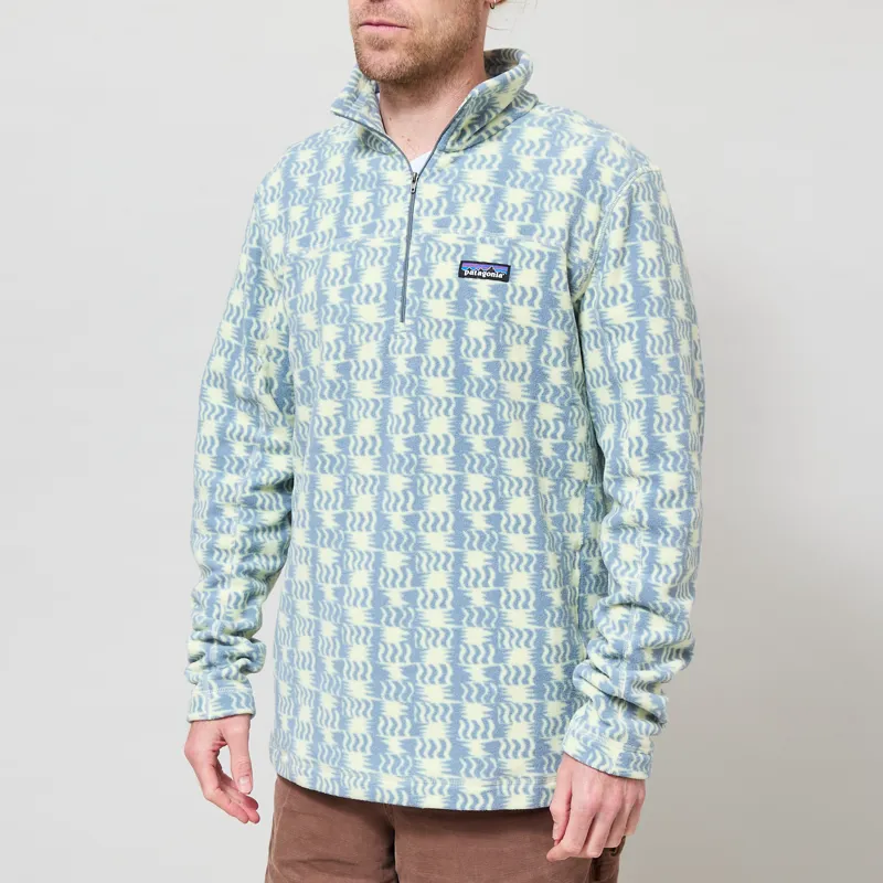 Patagonia Micro D Fleece Pullover Sun Quilt Blue Sage-1