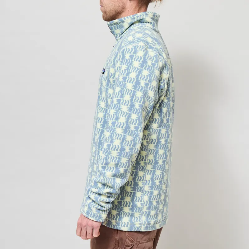 Patagonia Micro D Fleece Pullover Sun Quilt Blue Sage-2