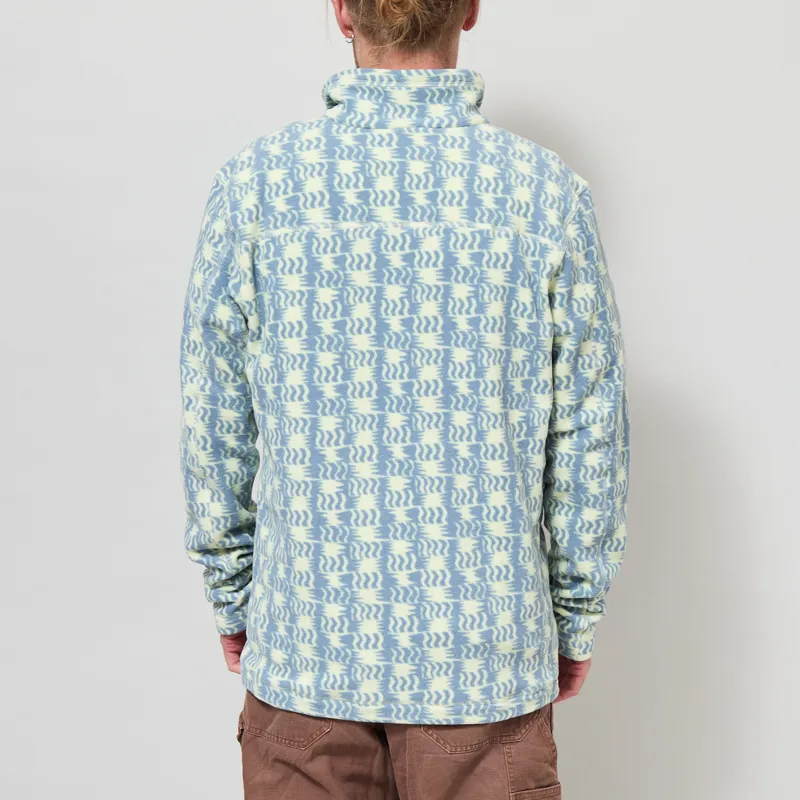 Patagonia Micro D Fleece Pullover Sun Quilt Blue Sage-3