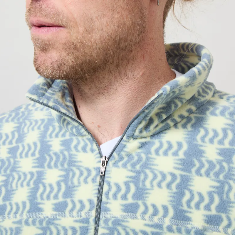 Patagonia Micro D Fleece Pullover Sun Quilt Blue Sage-4
