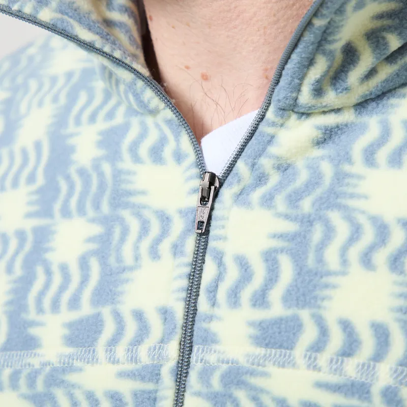 Patagonia Micro D Fleece Pullover Sun Quilt Blue Sage-5