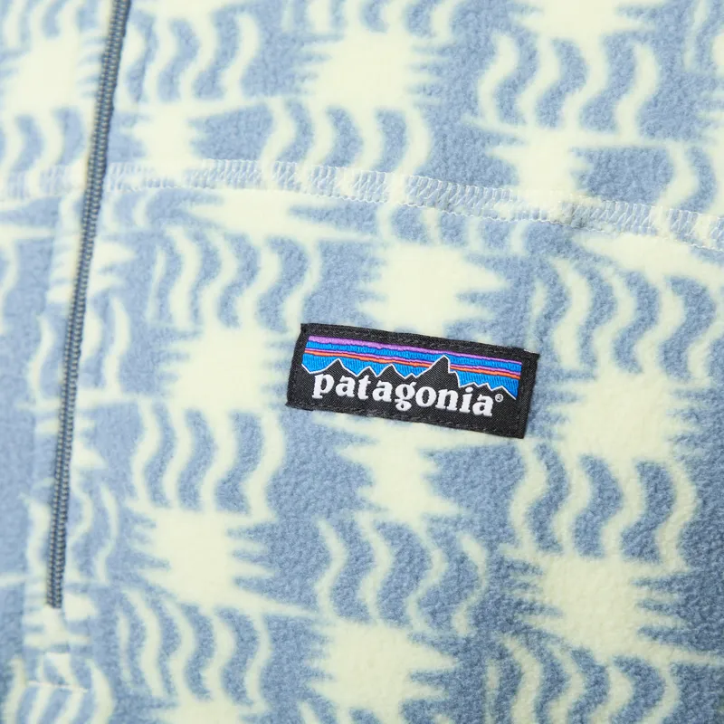Patagonia Micro D Fleece Pullover Sun Quilt Blue Sage-6