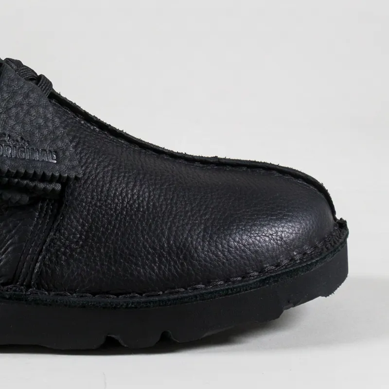 Clarks Originals Desert Trek GORE-TEX Shoes Black Leather-5