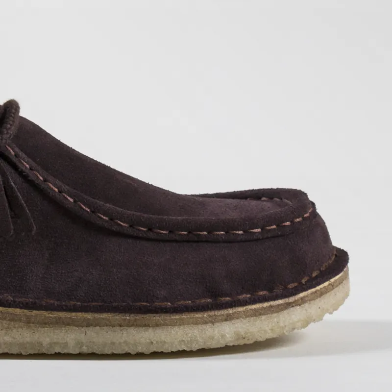 Clarks Originals Desert Nomad Shoes Deep Brown Suede-5