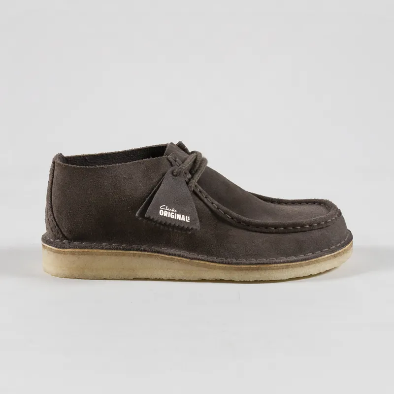 Clarks Originals Desert Nomad Shoes Mole Grey Suede-2