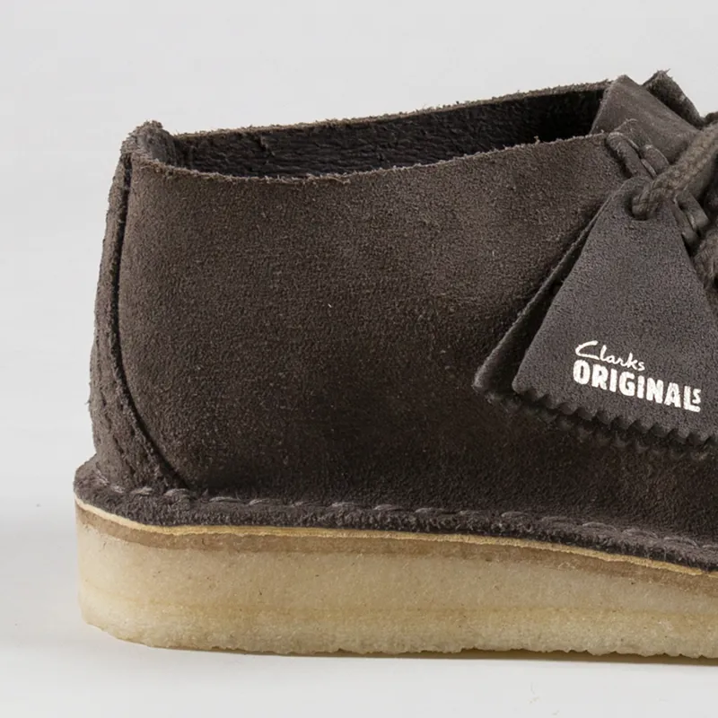 Clarks Originals Desert Nomad Shoes Mole Grey Suede-4