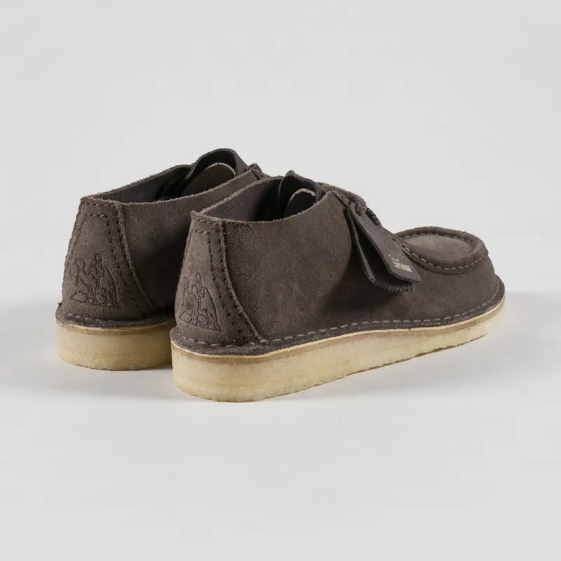 Clarks Originals Desert Nomad Shoes Mole Grey Suede-1