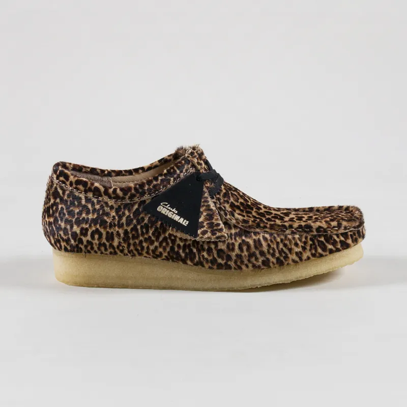 Clarks Originals Wallabee Shoes Leopard Print-2