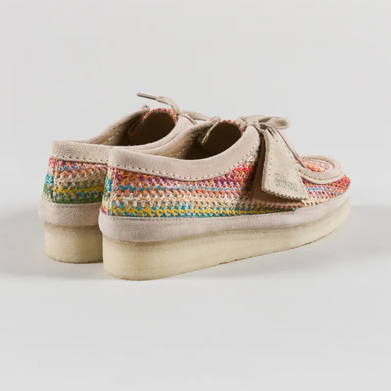 Clarks Originals Womens Wallabee Shoes Multi Raffia-1
