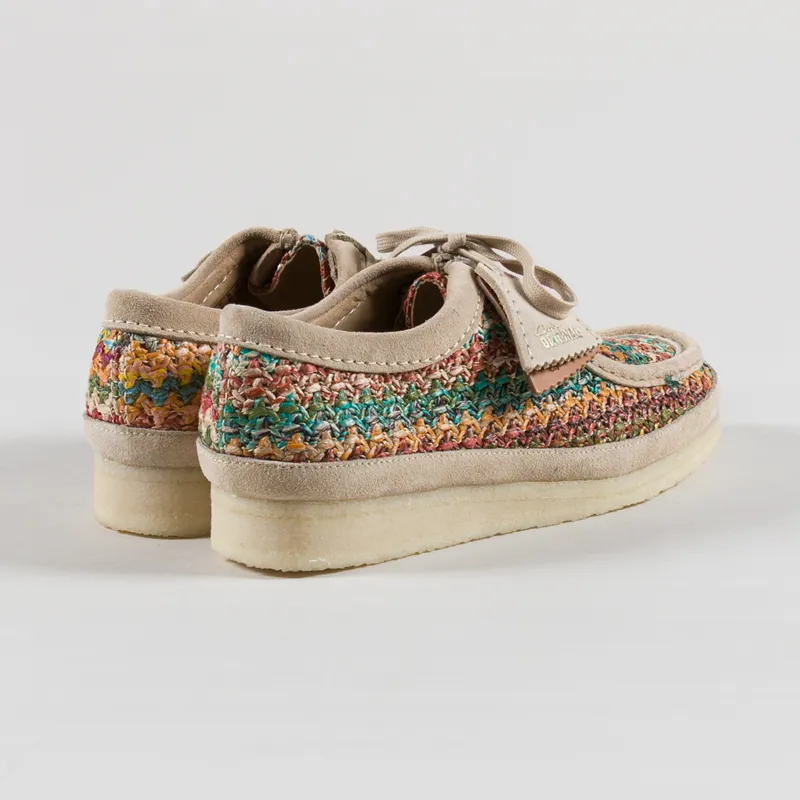 Clarks Originals Mens Wallabee Shoes Multi Raffia