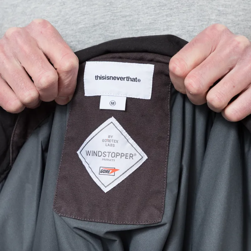 thisisneverthat GORE-TEX WINDSTOPPER Utility Jacket Charcoal-9