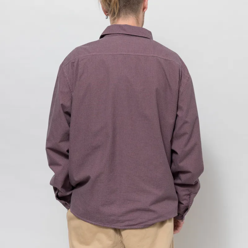 thisisneverthat GORE-TEX WINDSTOPPER Check Shirt Plum-2