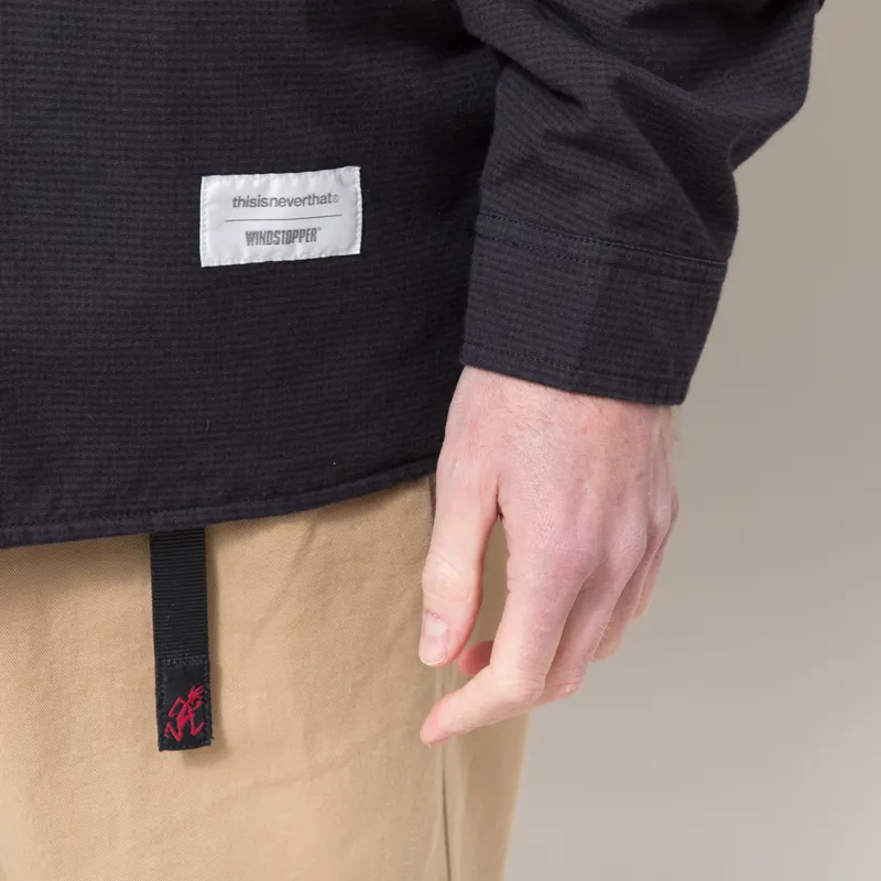 thisisneverthat GORE-TEX WINDSTOPPER Check Shirt Dark Navy-8