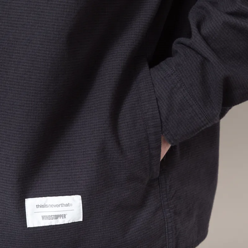 thisisneverthat GORE-TEX WINDSTOPPER Check Shirt Dark Navy-7