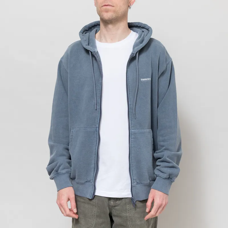 thisisneverthat INTL Logo Zip Up Hoodie Ink-2