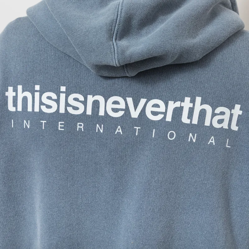 thisisneverthat INTL Logo Zip Up Hoodie Ink-3