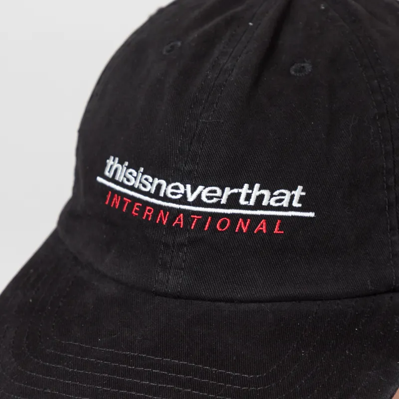 thisisneverthat SP INTL-Logo Cap Black-3
